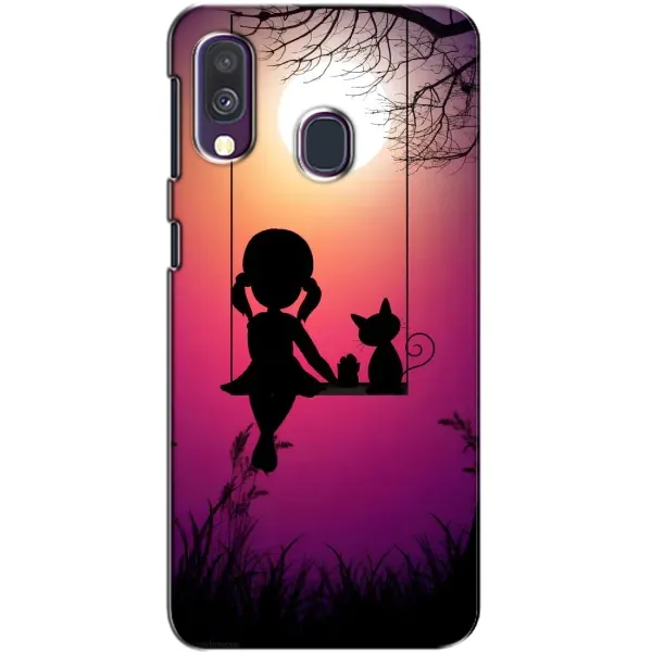 Чехол с рисунком «На качели» для Samsung Galaxy A40 2019 (A405F) Чехол с рисунком «На качели» для Samsung Galaxy A40 2019 (A405F)