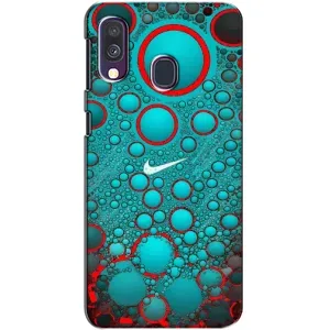 Силіконовый Чохол на Samsung Galaxy A40 2019 (A405F) з картинкою НАЙК (Найк зелений)