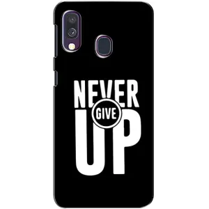 Силіконовый Чохол на Samsung Galaxy A40 2019 (A405F) з картинкою НАЙК (Never Give UP)
