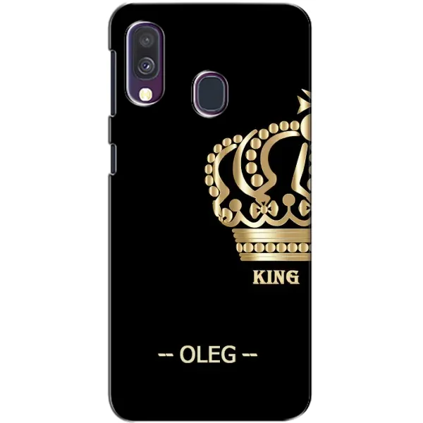 Чехол с рисунком «OLEG» для Samsung Galaxy A40 2019 (A405F)