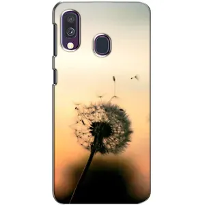 Силиконовый Чехол с одуванчиками на Samsung Galaxy A40 2019 (A405F) (Роздумаханый одуванчик)