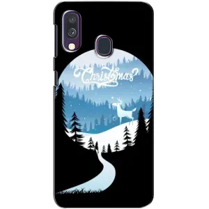 Силіконовий бампер на різдво для Samsung Galaxy A40 2019 (A405F) (Різдвяний Олень)