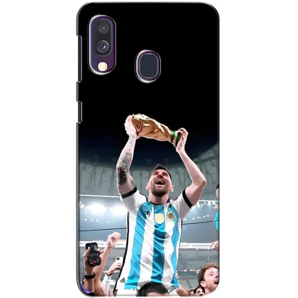Чехол с рисунком «Счастливый Месси» для Samsung Galaxy A40 2019 (A405F)