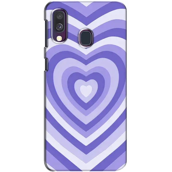 Чехол с рисунком «Сердце фиолет» для Samsung Galaxy A40 2019 (A405F) Чехол с рисунком «Сердце фиолет» для Samsung Galaxy A40 2019 (A405F)