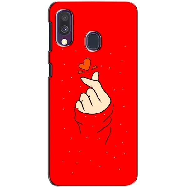 Чехол с рисунком «Сердце на красном» для Samsung Galaxy A40 2019 (A405F) Чехол с рисунком «Сердце на красном» для Samsung Galaxy A40 2019 (A405F)