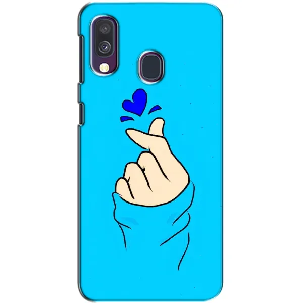 Чехол с рисунком «Сердце на синем» для Samsung Galaxy A40 2019 (A405F) Чехол с рисунком «Сердце на синем» для Samsung Galaxy A40 2019 (A405F)
