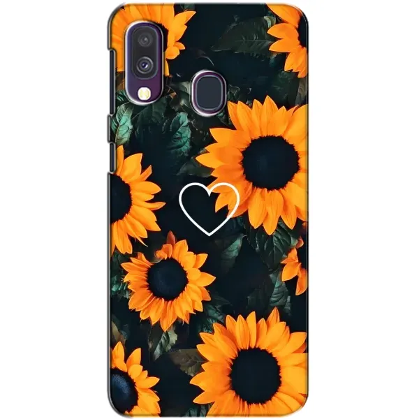 Чехол с рисунком «Сердечко в подсолнухах» для Samsung Galaxy A40 2019 (A405F) Чехол с рисунком «Сердечко в подсолнухах» для Samsung Galaxy A40 2019 (A405F)