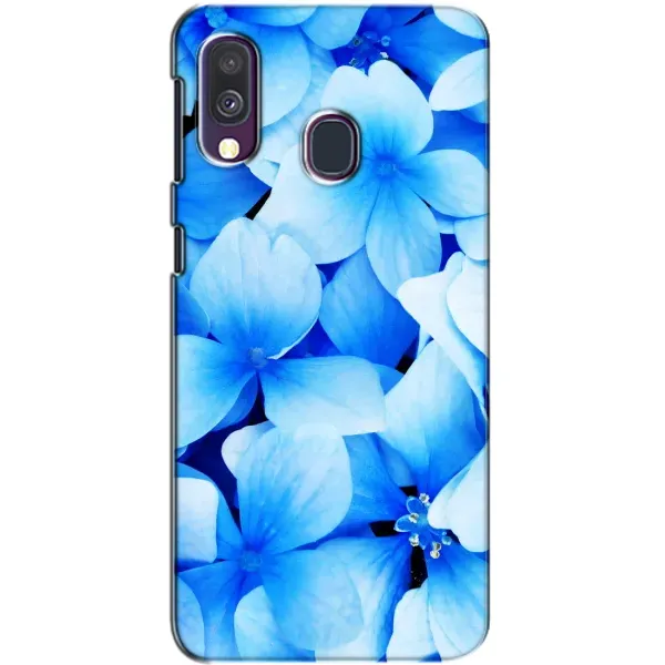 Чехол с рисунком «Синие цветы» для Samsung Galaxy A40 2019 (A405F) Чехол с рисунком «Синие цветы» для Samsung Galaxy A40 2019 (A405F)