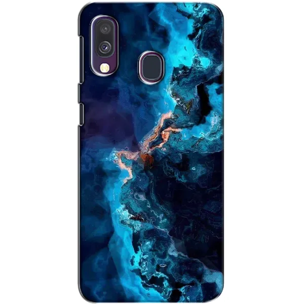 Чехол с рисунком «Синий мрамор» для Samsung Galaxy A40 2019 (A405F) Чехол с рисунком «Синий мрамор» для Samsung Galaxy A40 2019 (A405F)