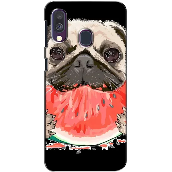 Чехол с рисунком «Смешной Мопс» для Samsung Galaxy A40 2019 (A405F) Чехол с рисунком «Смешной Мопс» для Samsung Galaxy A40 2019 (A405F)