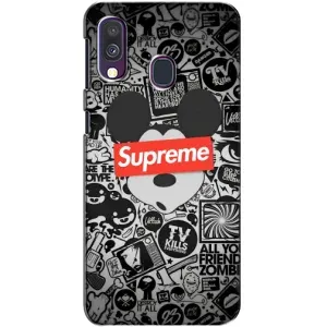 Чехол с рисунком «Supreme Маус» для Samsung Galaxy A40 2019 (A405F)