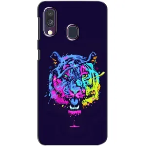 Силіконовий бампер з картинкою звірів для Samsung Galaxy A40 2019 (A405F) (Тигр-Арт)