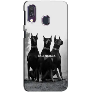 Чехол ДОБЕРМАН для Samsung Galaxy A40 2019 (A405F) (Три добермана)