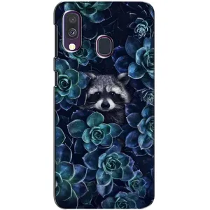 Силиконовый Чехол с Енотами на Samsung Galaxy A40 2019 (A405F) (В цветах)