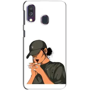 Силіконовый Чохол на Samsung Galaxy A40 2019 (A405F) з картинкой Модных девушек (У зеленому)