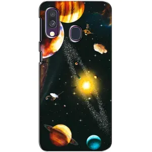Чехол (ТПУ) с планетами на Samsung Galaxy A40 2019 (A405F) (Вид с космоса)
