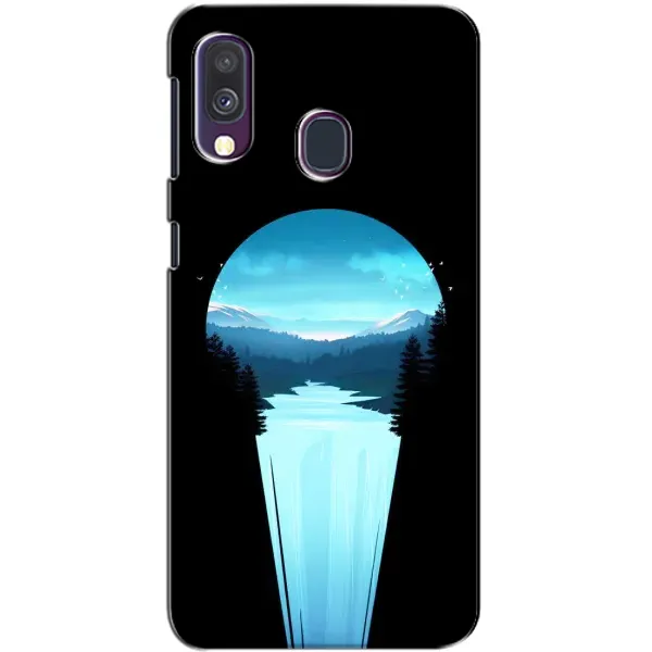 Чехол с рисунком «Синий Водопад» для Samsung Galaxy A40 2019 (A405F)