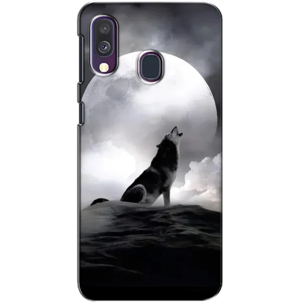 Чехол с рисунком «Волк и луна» для Samsung Galaxy A40 2019 (A405F) Чехол с рисунком «Волк и луна» для Samsung Galaxy A40 2019 (A405F)