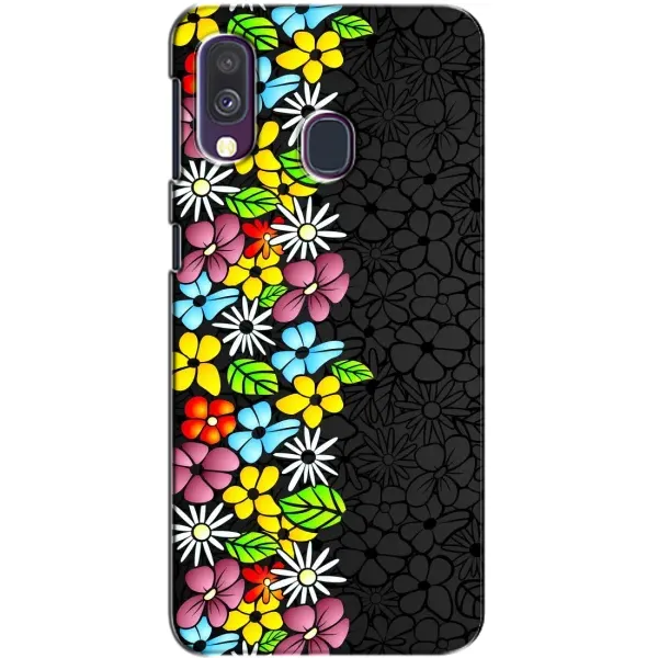 Чехол с рисунком «Яркие цветы» для Samsung Galaxy A40 2019 (A405F)