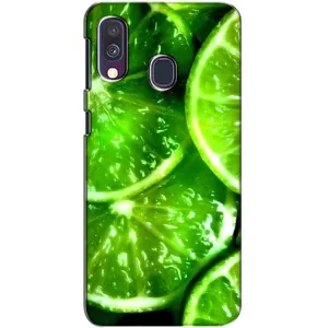 Чохол з зображенням смачної їжі для Samsung Galaxy A40 2019 (A405F) (Яскравий Лайм)