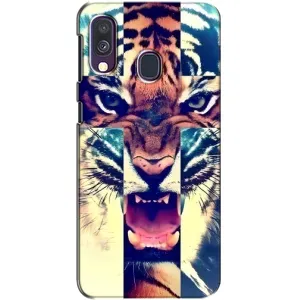 Чохли з зображенням різних тварин на Samsung Galaxy A40 2019 (A405F) (Яскравий Тигр)