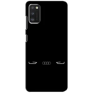 Силиконовый бампер с картинкой машины на Samsung Galaxy A41 (A415) (Силует Audi)