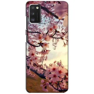 Чехол с принтом САКУРЫ на Samsung Galaxy A41 (A415) (Цветущая сакура)