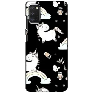 Чехол Unicorn на Samsung Galaxy A41 (A415) (Единорог с кофе)