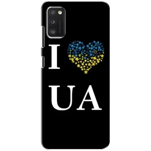 Силиконовый Чехол на Samsung Galaxy A41 (A415) (Я-Украина) (I Love UA)