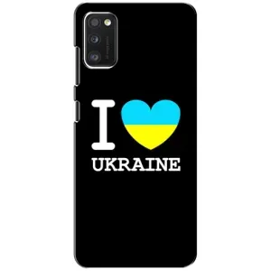 Чехол с Украинской символикой на Самсунг А41 (I Love Ukraine)