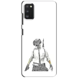 Силиконовый чехол с картинкой "Герой Pubg" на Samsung Galaxy A41 (A415) (Из букв)