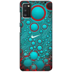 Силиконовый Чехол на Samsung Galaxy A41 (A415) с картинкой Nike (Найк зеленый)