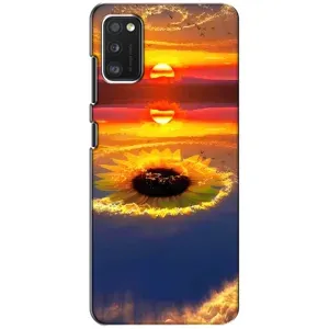 Чехлы с картинкой Подсолнухов для Самсунг А41 (Небо подсолнух)