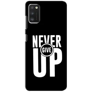 Силиконовый Чехол на Samsung Galaxy A41 (A415) с картинкой Nike (Never Give UP)