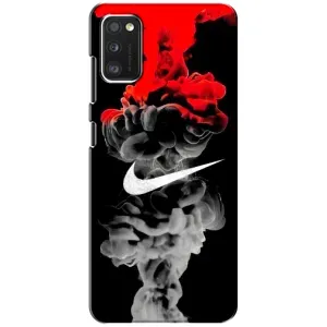 Силиконовый Чехол на Samsung Galaxy A41 (A415) с картинкой Nike (Nike дым)