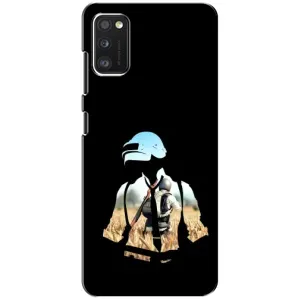 Силиконовый чехол с картинкой "Герой Pubg" на Samsung Galaxy A41 (A415) (Пубг мен)
