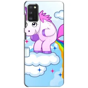 Чехол Unicorn на Samsung Galaxy A41 (A415) (Радуга единорожка)