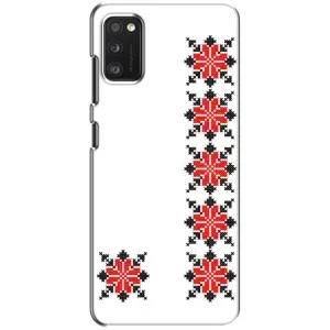 Силиконовый Чехол на Samsung Galaxy A41 (A415) с картинкой Вышиванки (Силуэт вышиванки)