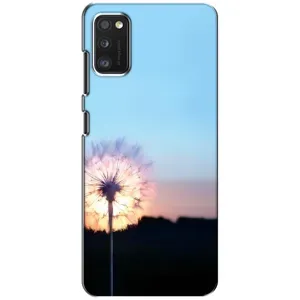 Силиконовый Чехол с одуванчиками на Samsung Galaxy A41 (A415) (Закат с одуванчиком)
