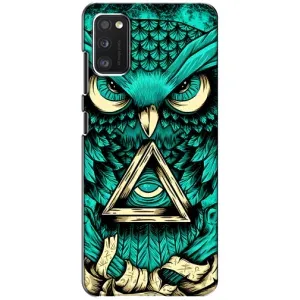 Чохли з принтом СОВИ для Samsung Galaxy A41 (A415) (Зелена сова)