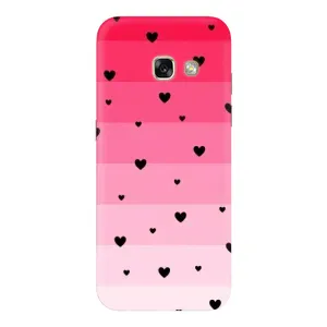 Чохли з тематикою "Маленькі Сердчеки" на Samsung Galaxy A5 2017 / A520 / A520F (Чорні сердечка)