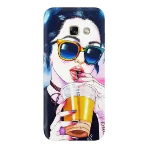 Чехол с картинкой Модные Девчонки Samsung Galaxy A5 2017 / A520 / A520F (Девушка с коктейлем)