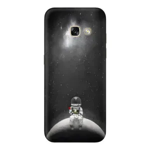 Силиконовый Чехол с принтом "Космонавты" на Samsung Galaxy A5 2017 / A520 / A520F (Космонавт романтик)