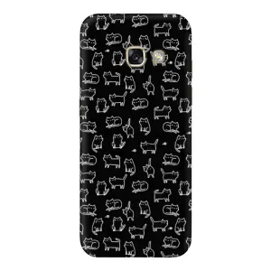 Чохол на тематику: Коти для Samsung Galaxy A5 2017 (A520, A520F) (Котики на чорному)