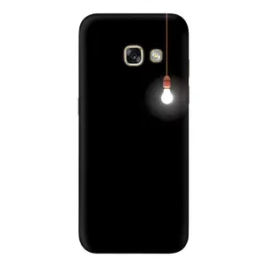 Чехол с картинками на черном фоне для Samsung Galaxy A5 2017 / A520 / A520F (Лампочка)