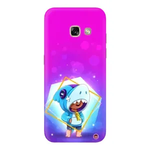 Чехол Бравл Старс для Samsung Galaxy A5 2017 / A520 / A520F (Леон в костюме Акулы)