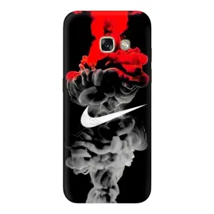 Силиконовый Чехол на Samsung Galaxy A5 2017 / A520 / A520F с картинкой Nike (Nike дым)