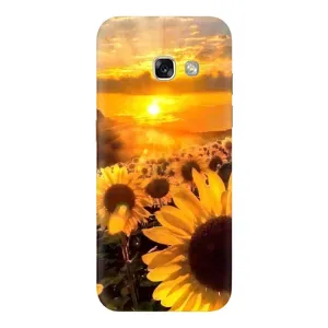 Чехол с Цветами для Samsung Galaxy A5 2017 / A520 / A520F (поле подсолнухов)