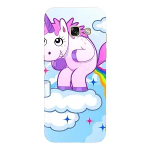 Чехол Unicorn на Samsung Galaxy A5 2017 / A520 / A520F (Радуга единорожка)