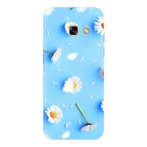 Чехол с Цветами для Samsung Galaxy A5 2017 / A520 / A520F (ромашки на голубом)